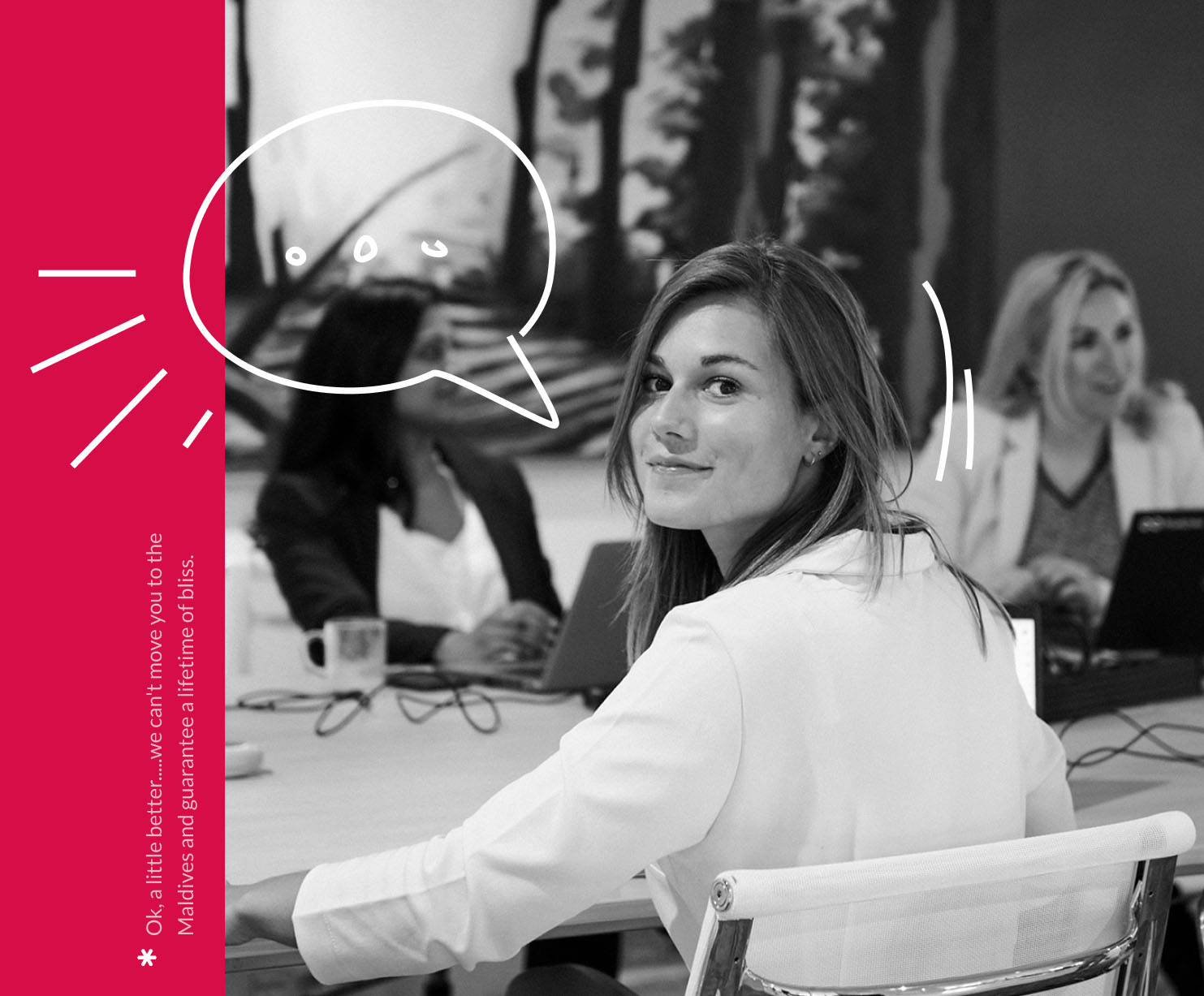 Contactblok met doodle overlap